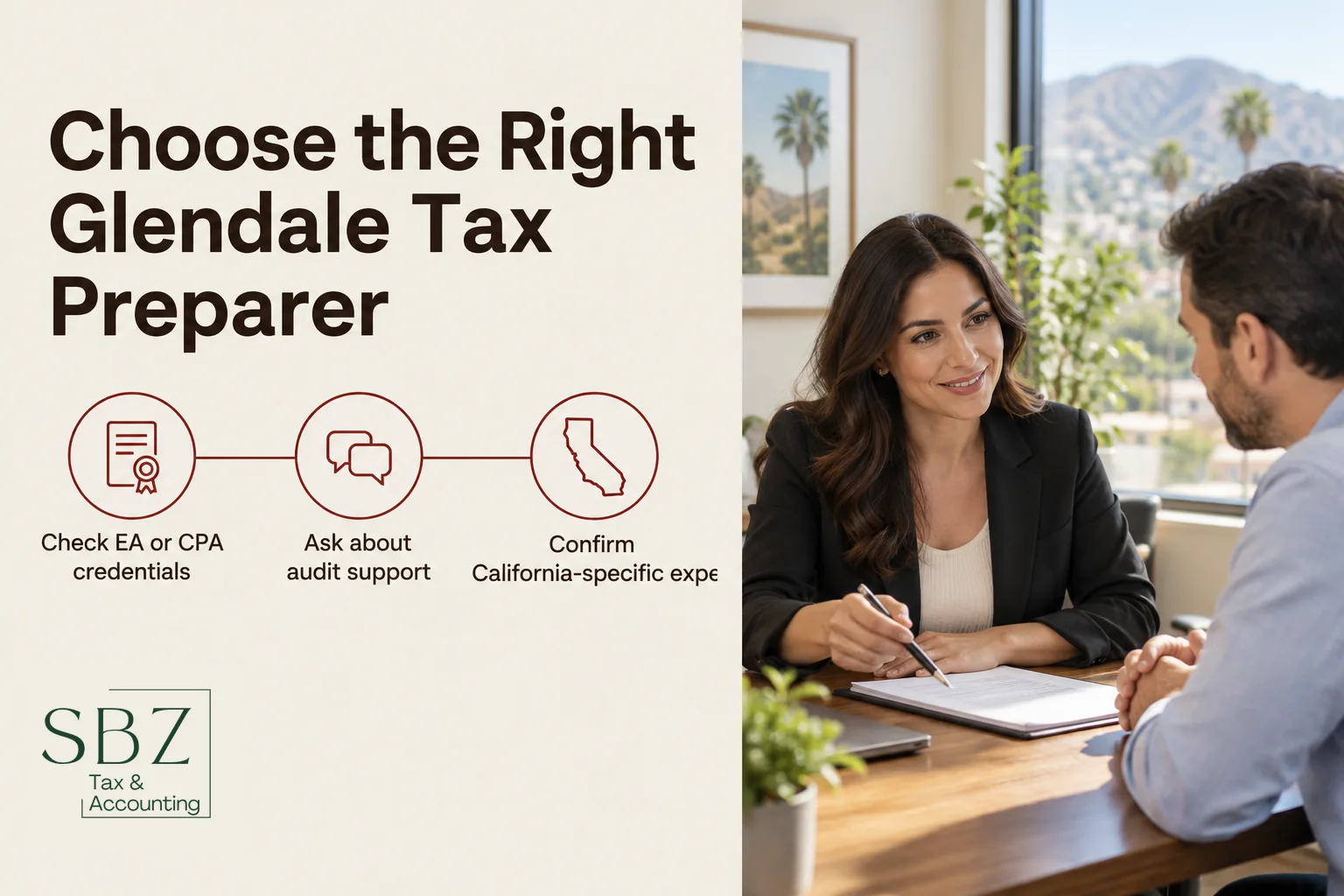 How to Choose a Tax Preparer in Glendale, CA: A Practical Checklist — cover