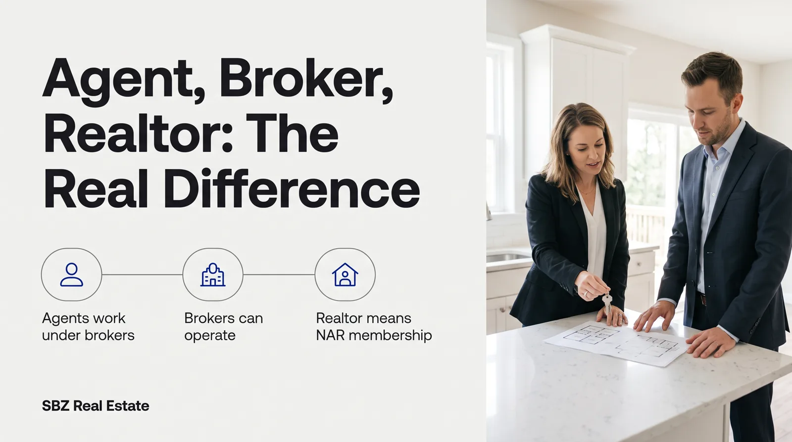 Real Estate Agent vs. Broker vs. Realtor: What the Titles Actually Mean — cover