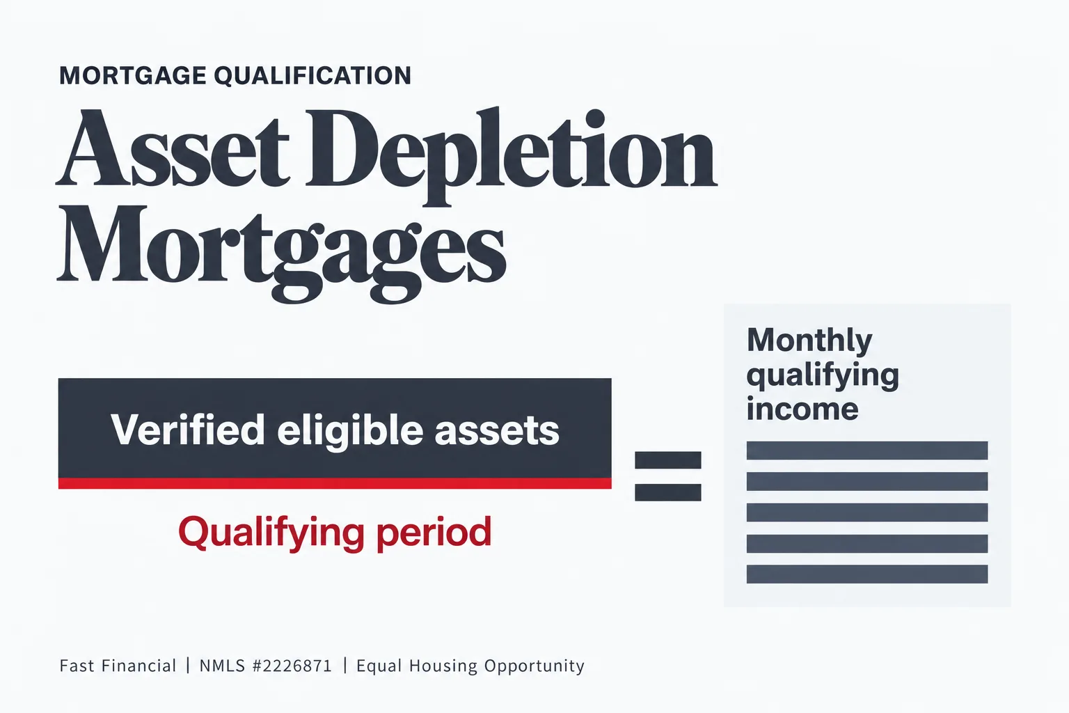 Asset Depletion Mortgages: How to Qualify Using Assets Instead of Income — cover