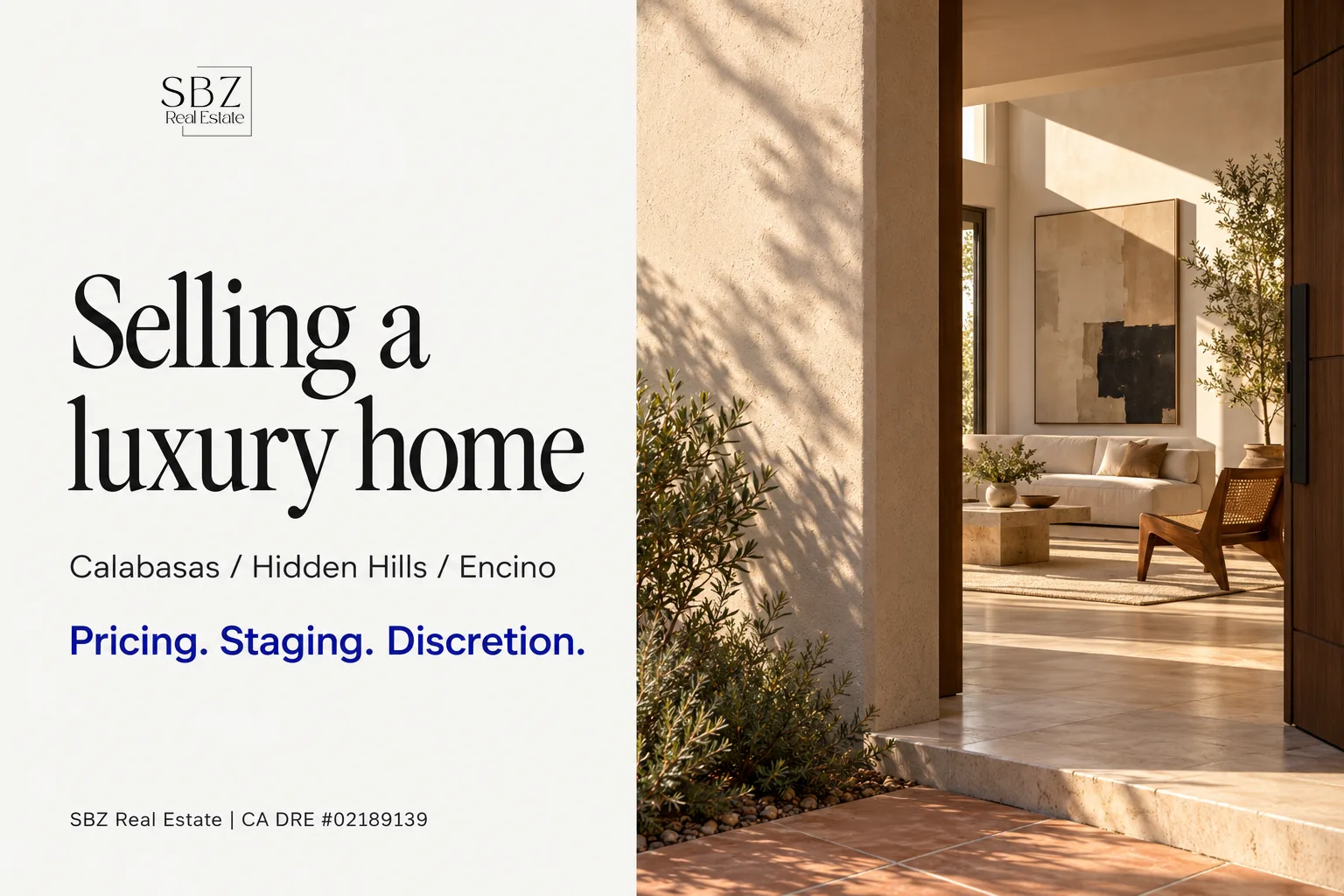 Selling a Luxury Home in Calabasas, Hidden Hills, or Encino: Pricing, Staging, and Discretion — cover