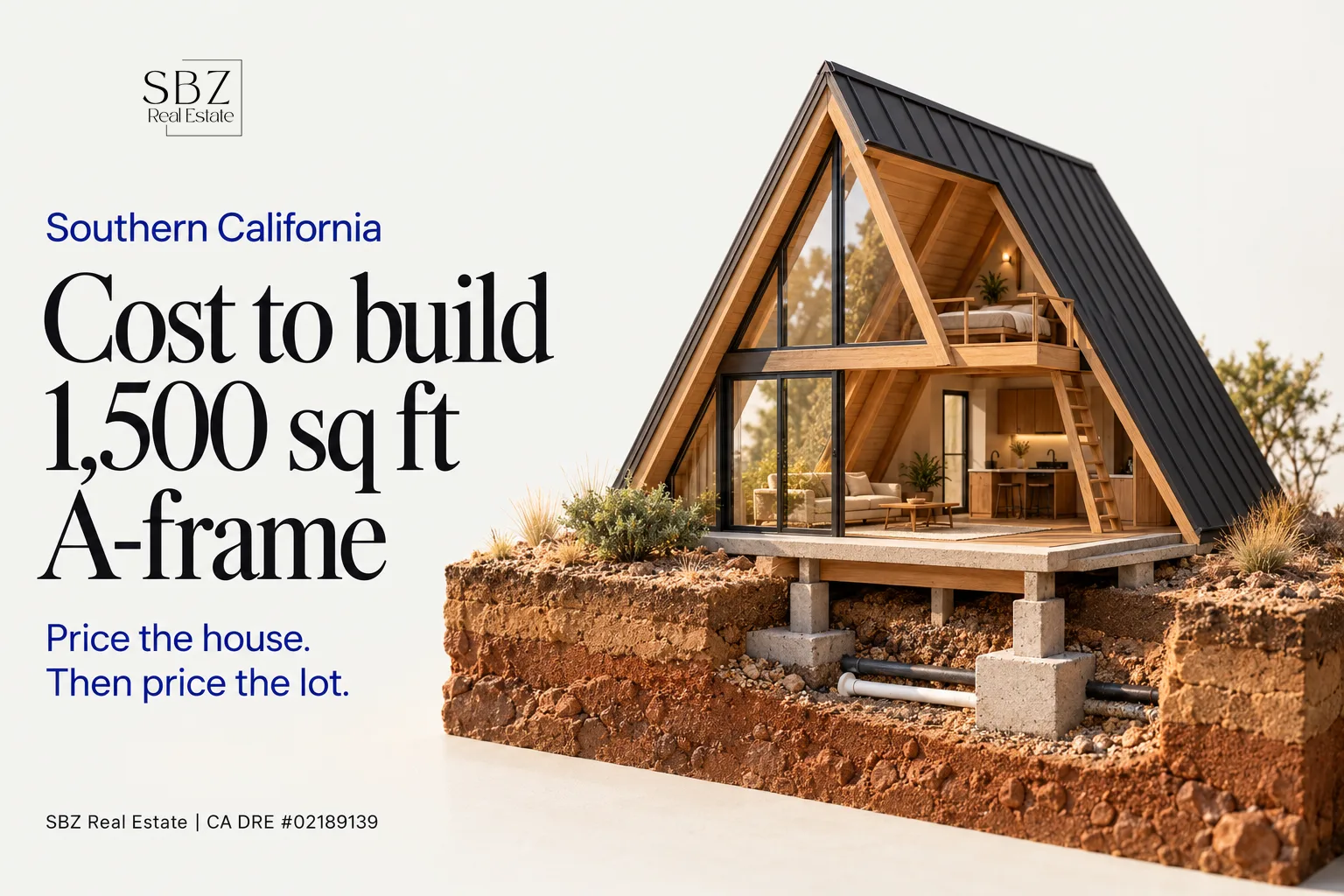 Cost to Build a 1,500 Sq Ft A-Frame House in Southern California — cover
